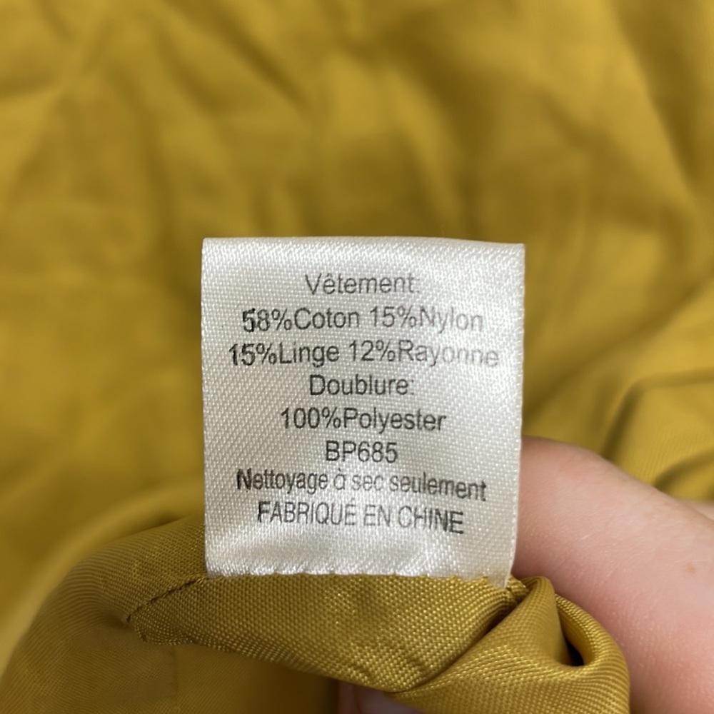 Anthro Burlapp Yellow Ruffle Side Ruched Skirt - Picture 4 of 10